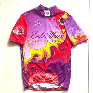 3 available! Bike Oregon Wine Country jerseys - vibrant colors, 3/4 zip S-L